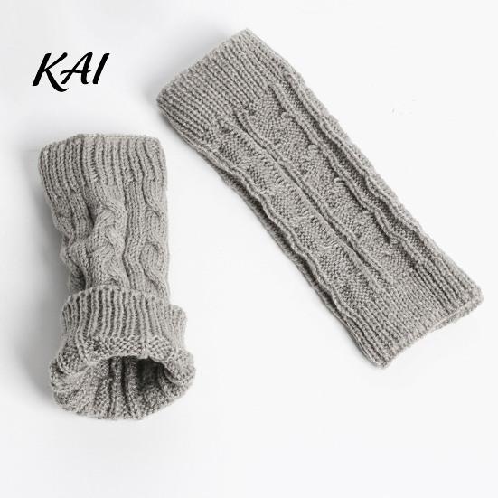 Breathable Acrylic Arm Protectors Women Ribbed Wrist Warmers, Stretchy Cable Knitted Fingerless Gloves, Lightweight Warm Sleeves Soft Mitten,