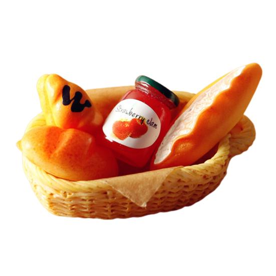 

Миниатюрная игрушка для еды, мини-корзина для хлеба с джемом, набор аксессуаров для украшения кукольного домика