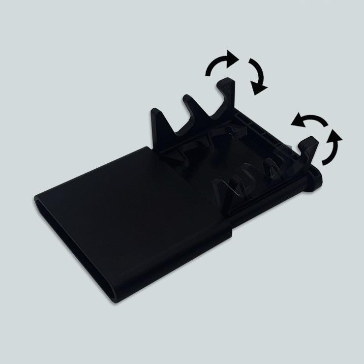 

Держатель для телефона и зеркало 2-в-1, настольное зеркало для макияжа с подставкой, портативное складное зеркало для видеозвонков и макияжа Mirror with bracket чёрный