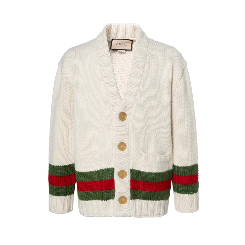 GUCCI Wed Detailed Knitted Cardigan 706735-XKCJ4-9146