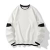 Men's Hong Kong Style Loose Casual Hoodie: Spring/Autumn Round Neck Long Sleeve Top