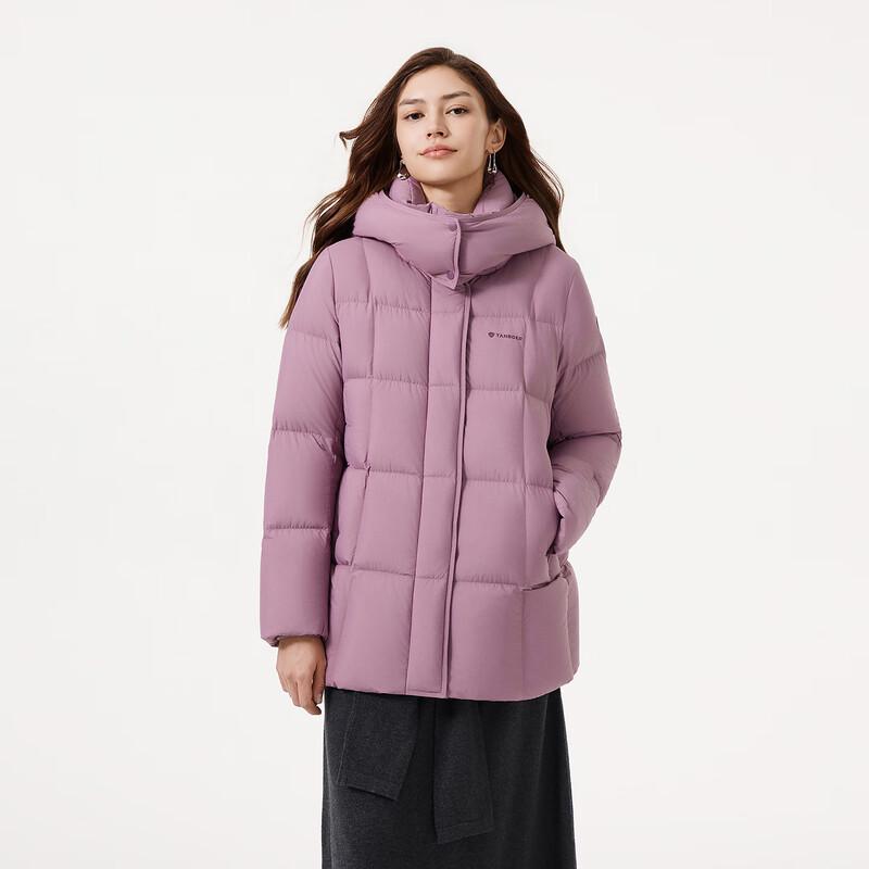 Tamboer Women's Mid-Length Detachable Hood Down Jacket TB5530558Z