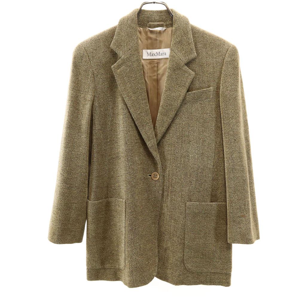 MAX MARA made in Italy Towel ground tailored jacket 40 gold Women Used