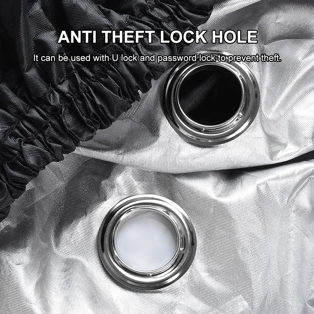 Waterproof Dustproof UV Resistant Outdoor Indoor Motorcycle Cover 190T Fabric Scooter Motorbike All Season Protection