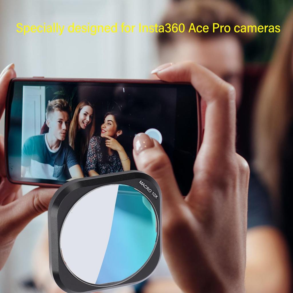 10X Lens Filter HD Coated Snap-On Aluminum Frame Sports Camera Filter Ace Pro