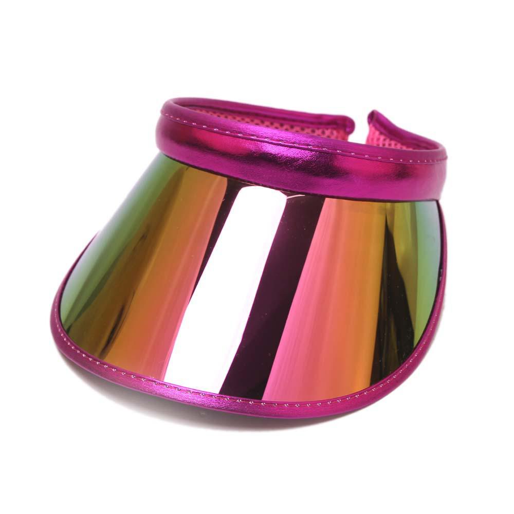 2023 Unisex Candy Color PVC Sun Visor Hat - Spring/Summer UV Protection