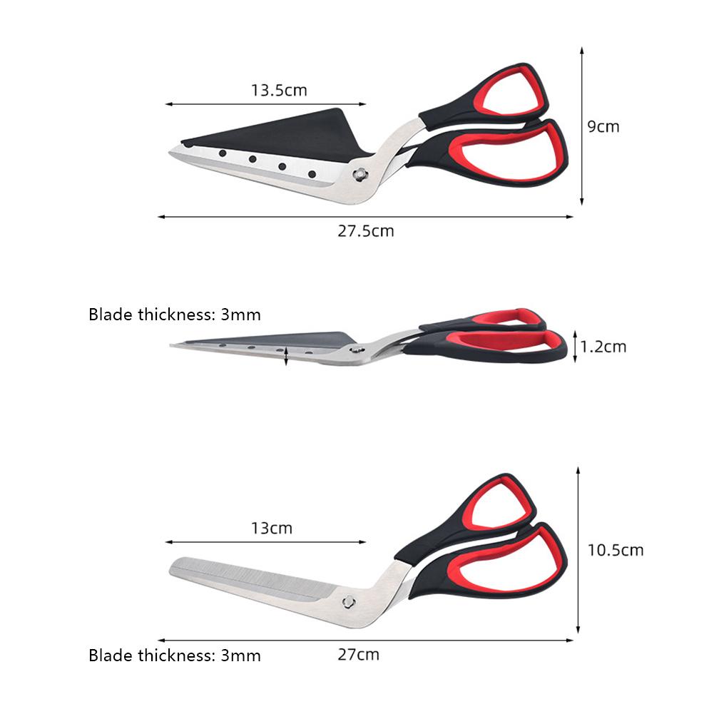 Professional Pizza Scissors Detachable Sharp Stainless Steel Blade Pizza Cutter Scissors Labor-Saving Pizza Spatula Slicer Tool 1