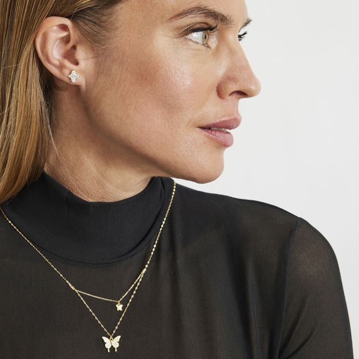 Collier Luxenter En Argent 925 Avec Finition En or Jaune 18K - Ymi