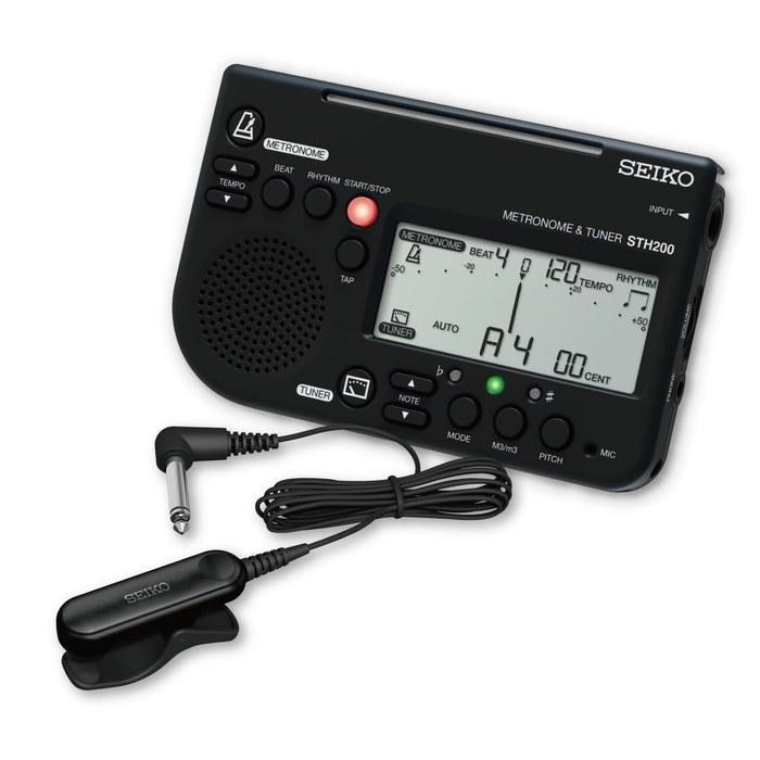 SEIKO Metronome & Tuner Black 2-Piece Set STH200BKSP