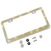 Shering Bling Glitter License Plate Frame, Handcrafted Crystal Premium Stainless Steel Bling License Plate Frame for Women,Party,Birthday Gift