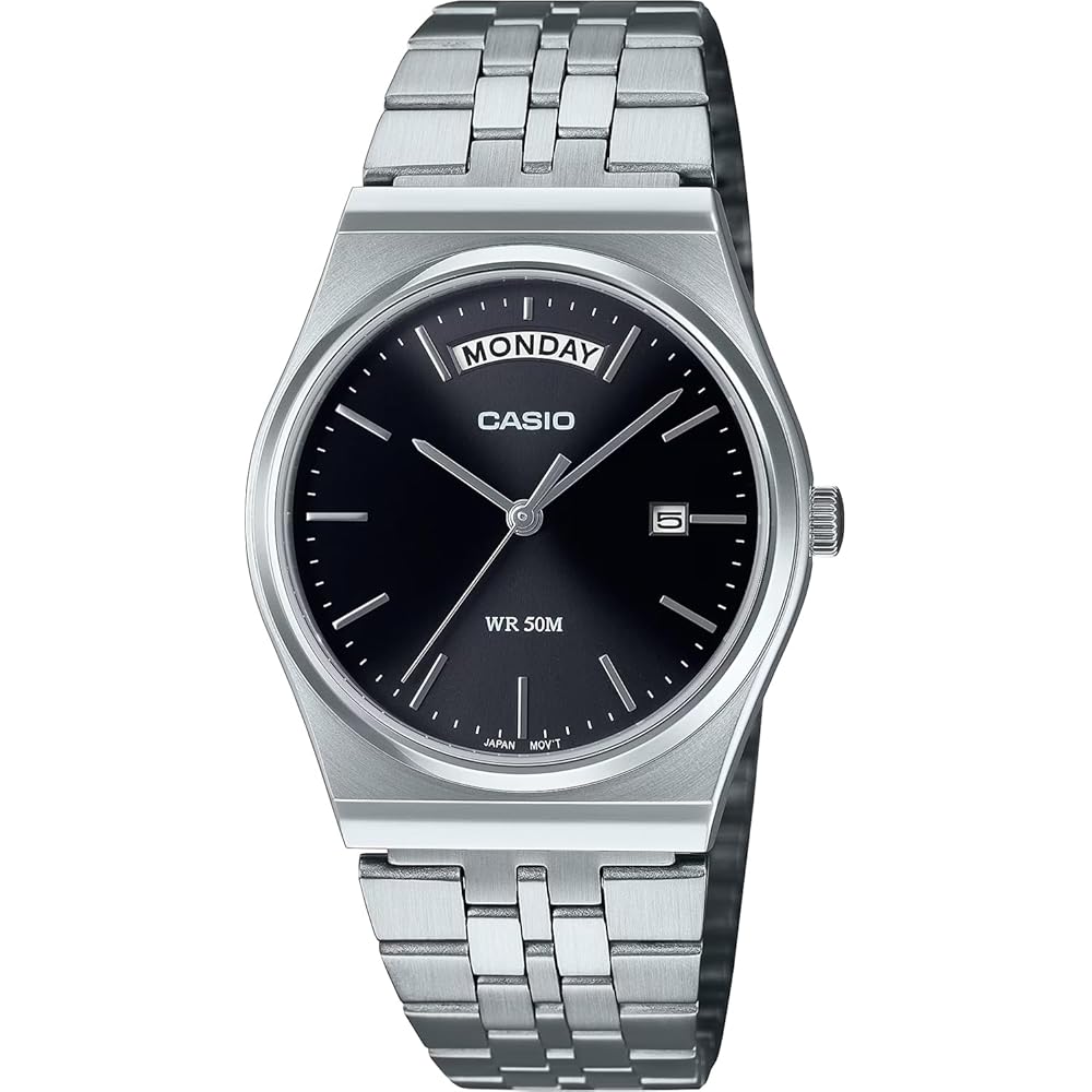 

[CASIO Standard Analog Quartz Men s Watch MTP-B146D-1AV Silver x Black Overseas Model [Parallel I...