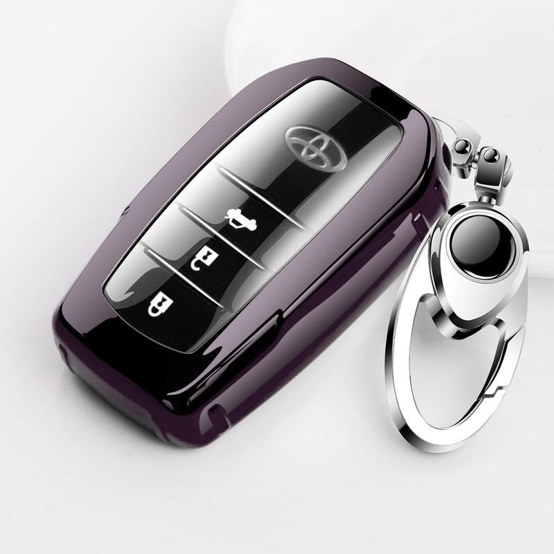 Suitable for Toyota TPU Car Key Bag Buckle Case Cover RAV4 Rongfang Highlander Crown Corolla Decoration