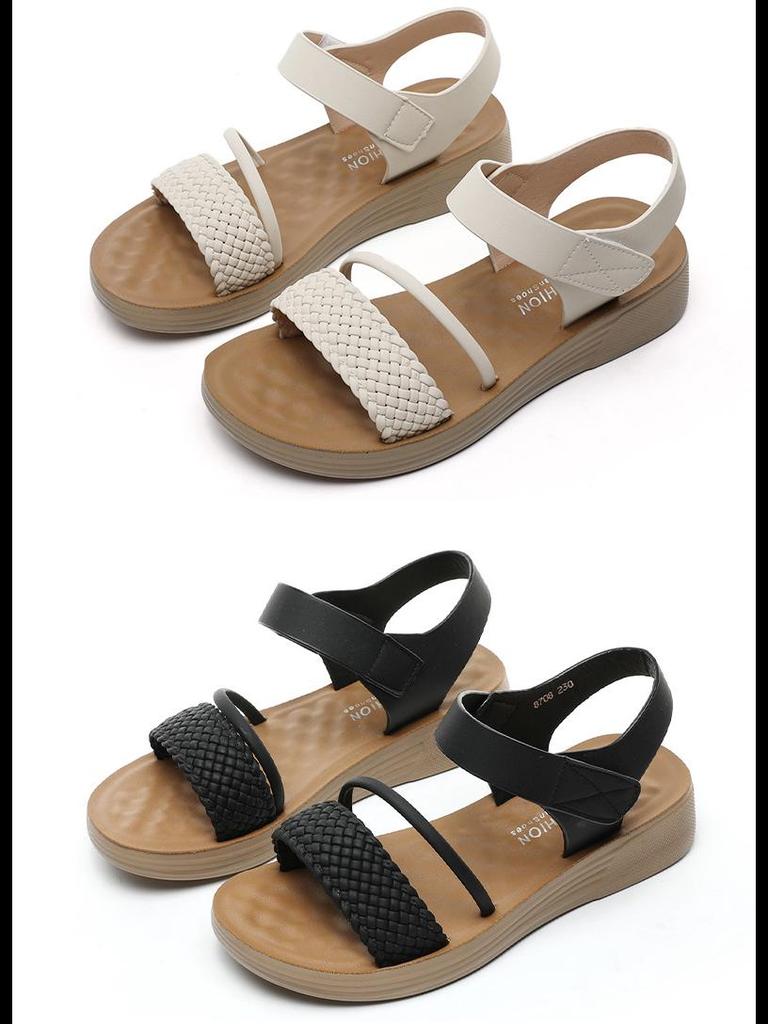 2025 Summer Fashion: Soft Sole Wedge Sandals for Middle-Aged Women