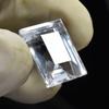 Amazing Natural WHITE Sapphire Emerald Cut 9.40 Ct Loose Gemstone CERTIFIED