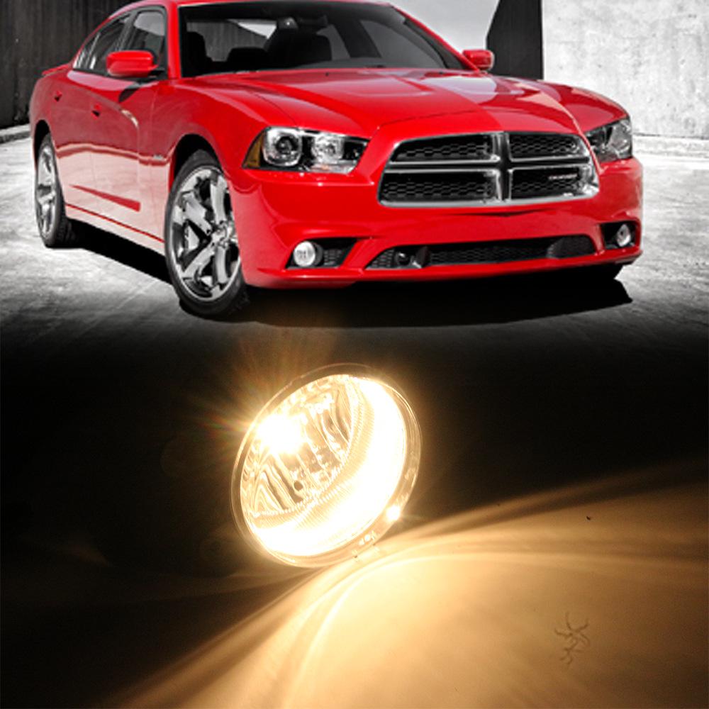Fog Light Assembly for 2012-2014 Dodge Challenger: Headlight, Bumper Light, and Daytime Running Light Set