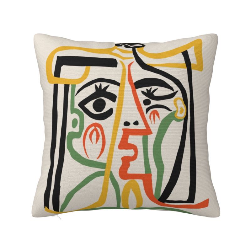 

Портрет Доры Маар Декоративная подушка для дивана Пабло Пикассо Роскошный чехол на подушку Квадратная наволочка 30x30cm 12x12in