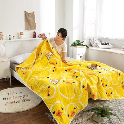 Mr. Gong Duck Print Brushed Summer Quilt
