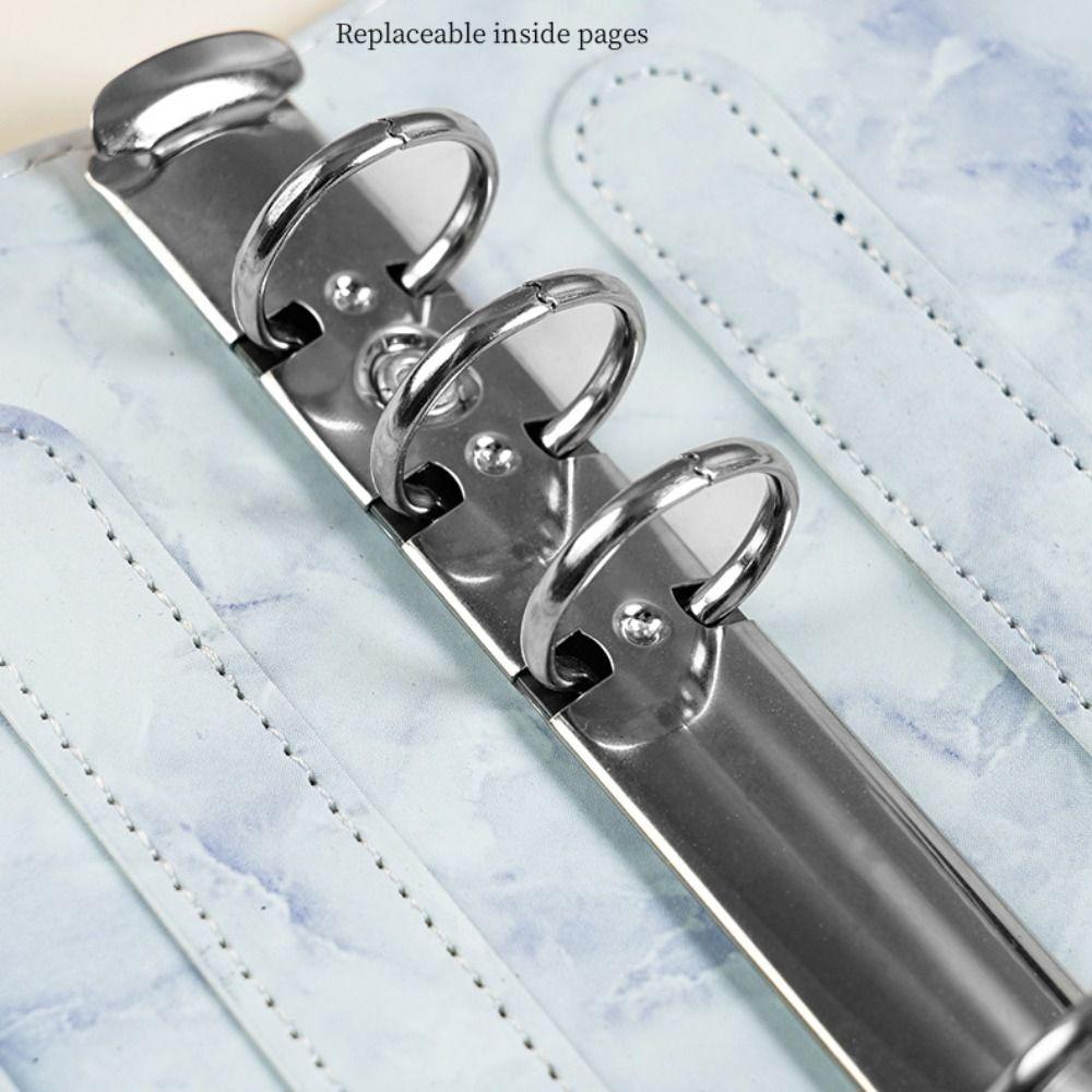 Card Holder Money Saving Binder Marbling Money Saving Notebook Cash Budget Book Student