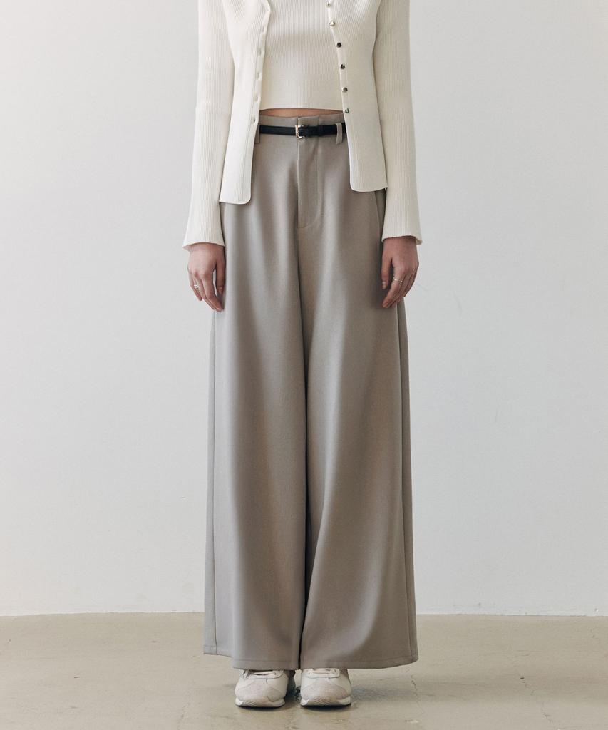 ZEROSTREET [2 Colors] Porcelain Pintuck Slacks
