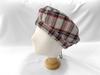 Women's Check String Beret Plain Hat Basic