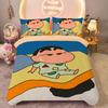 Duvet Cover Set Crayon Shin-chan Cartoon Bedding Set, Boy and Girl Home Room Bedroom Soft Duvet Set, King Size 260x240cm
