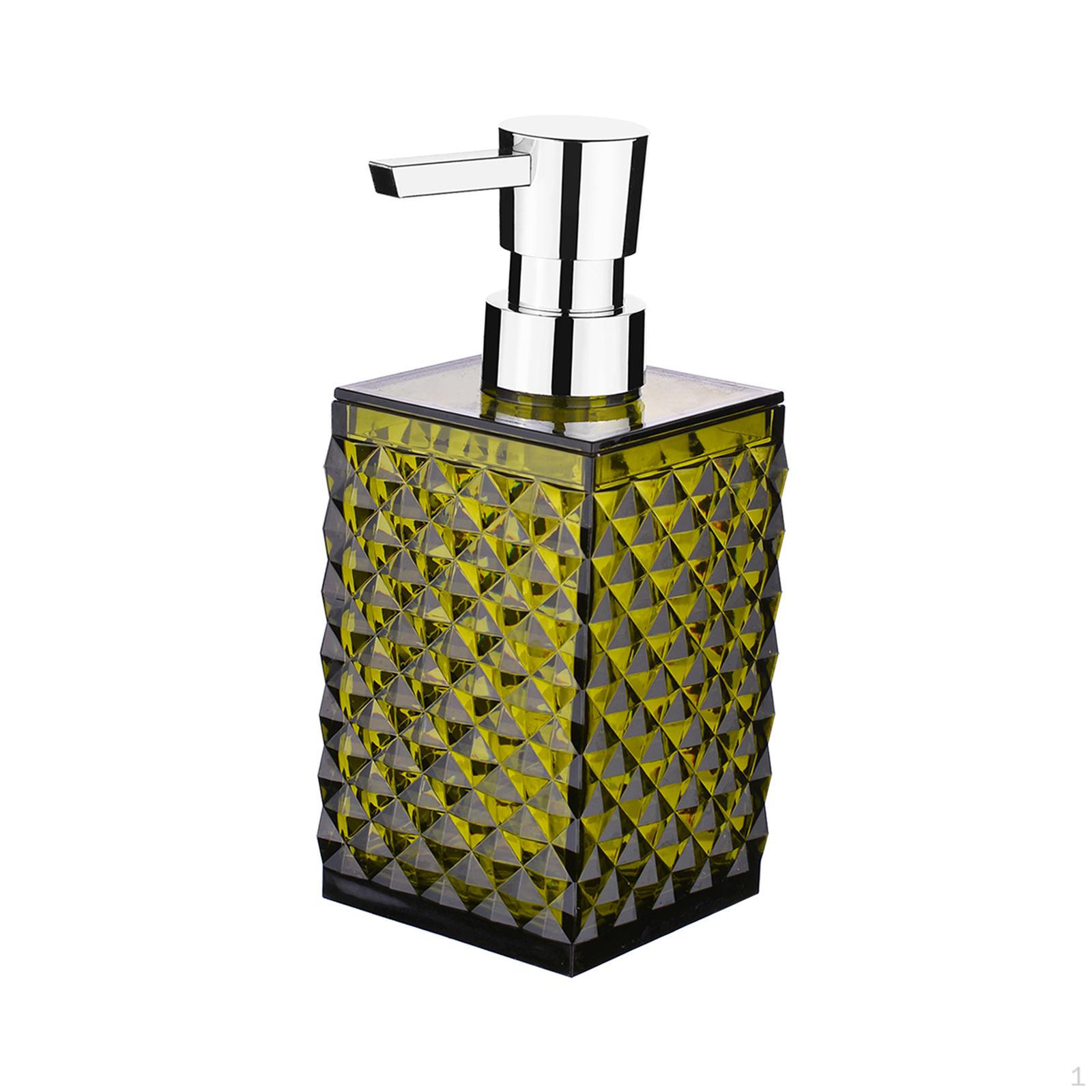 

Clear Liquid Dispenser Bottle for Kitchen and Bathroom Use зелений