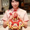Yuan Bao Wealth God Keychain Creative New Year Mascot New Year Plush Pendant  Car Decoration