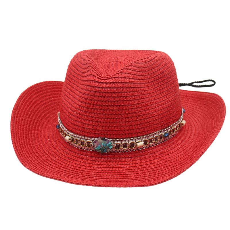 Peach Heart Top Denim Sunscreen Sunshade European And American Big Edge Warped Edge Breathable Top Hat Simple Outdoor Hard Styling Straw Hat
