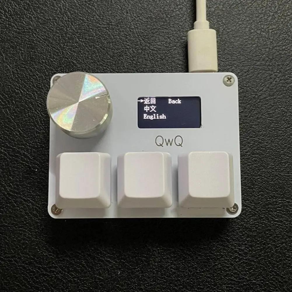 O3C Game Keyboard SayoDevice OSU O3C Rapid Trigger Hall Switches Magnetic Pink Switches Keyboard Knob Screen Copy Paste Shotcut