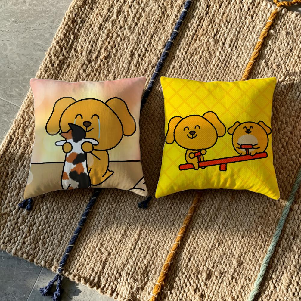 B-Big Silly Dog Cushion Cover Fabric Soft Furnishing,Pillowcase, Cushion Cover, Sofa Pillow, Home Decoration