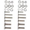 475pcs 304 Stainless Steel Screw Hex Bolts Nuts Gasket M4 5 6 Assortment Set Box