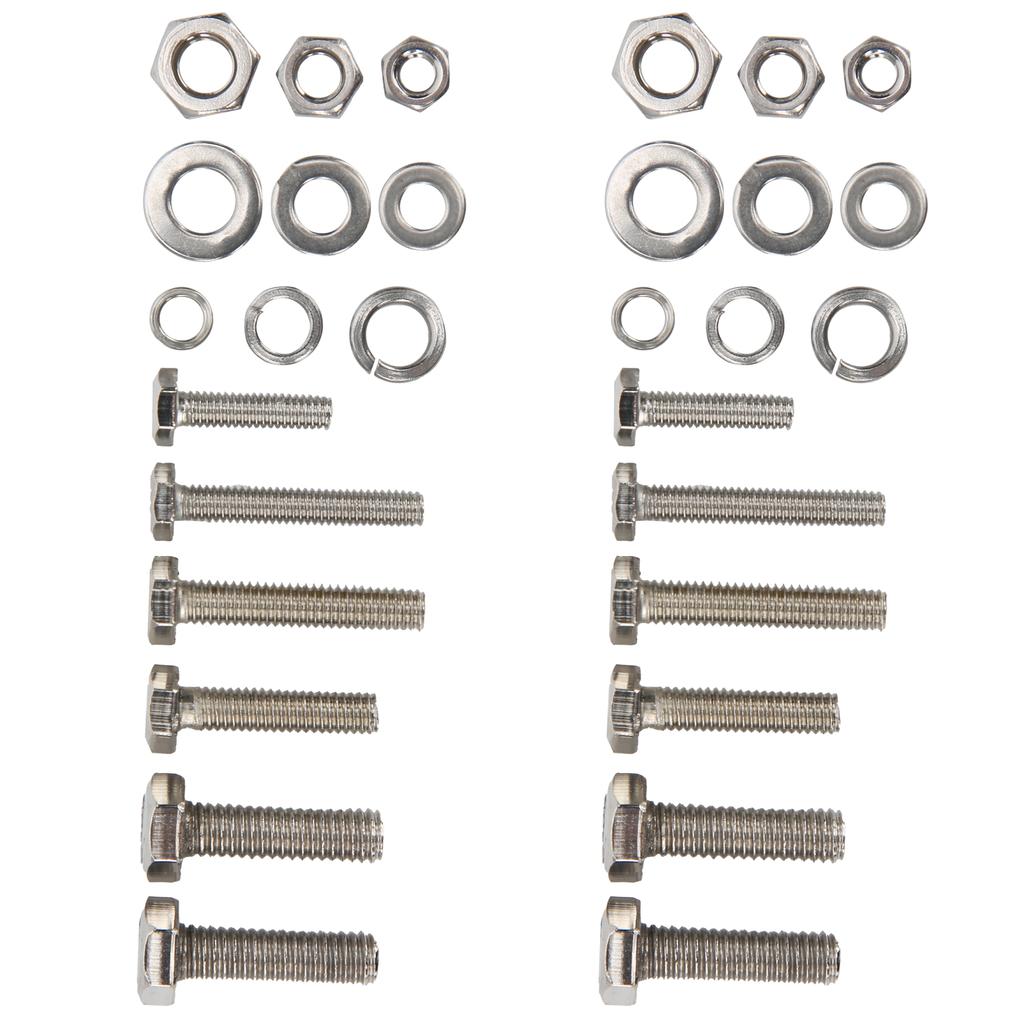 475pcs 304 Stainless Steel Screw Hex Bolts Nuts Gasket M4 5 6 Assortment Set Box