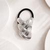 Elastic Metal Braid Rubber Band Gold Hair Scrunchie Unique Ponytail Hair Rope  Women