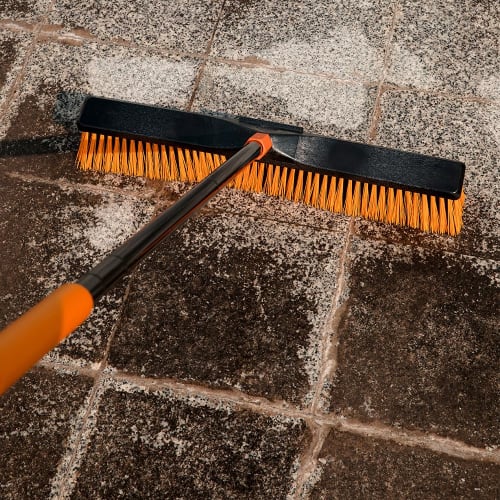 CLEANHOME Professional Deck Brush, 60cm Wide, Adjustable Length (129cm-166cm), Suitable for Balconies, Outdoors, Floors, and Gardens, Cleaning Supplie