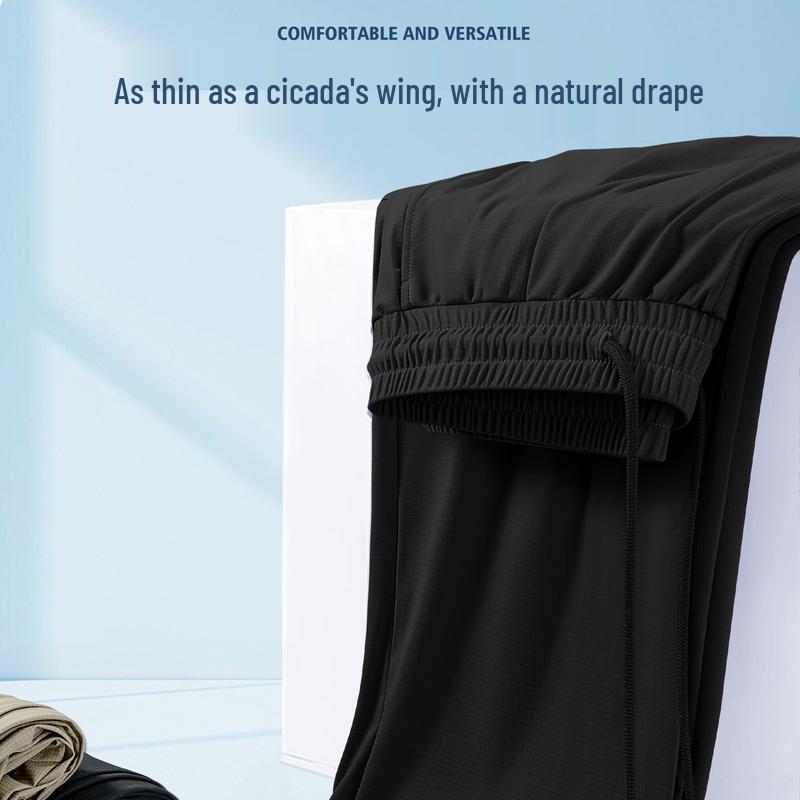 JEEP SPIRIT Men's Ice Silk Quick-Dry Casual Long Pants