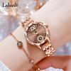 Baoli Damen Modische Stahlband Quarz Uhr – Trendig, Wasserdicht, Kleines Zifferblatt, Zwei-Zeiger-Design.