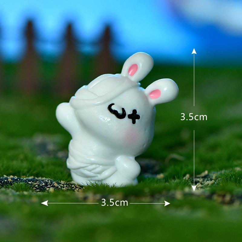 Halloween Series Micro-landscape Crystal Ball Accessories Transparent Ghost Pumpkin Resin Small Ornaments
