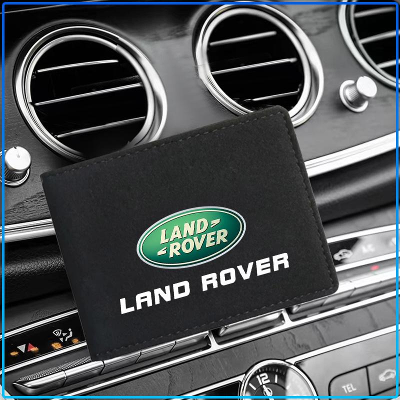 PU Leather Credit Card Case Car Driving Documents Protective Case For Land Rover Freelander 2 L2 L319 L462 LF Range Sport Evoque L322 Discovery 2 3 4