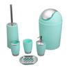 Elegant Euro-American Bathroom Set: 6-Piece Toiletries & Electroplated Lotion Bottle
