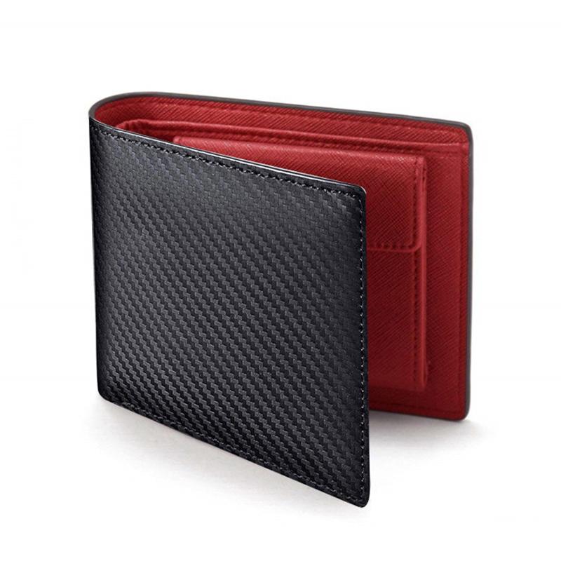 2026 Fashion Carbon Fiber Men`s Leather