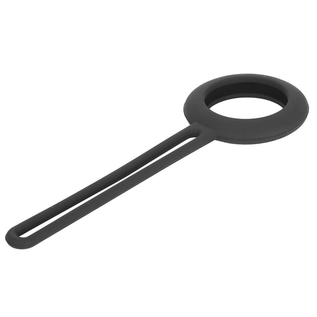 Silicone Loop Protective Case Cover Portable AntiScratch Protector Shell for IOS Locator(Black )