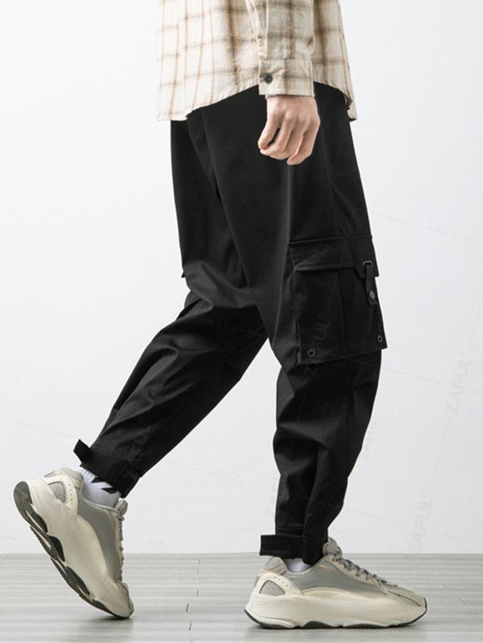 ZAFUL Multi-pockets Magic Tape Design Cargo Pants