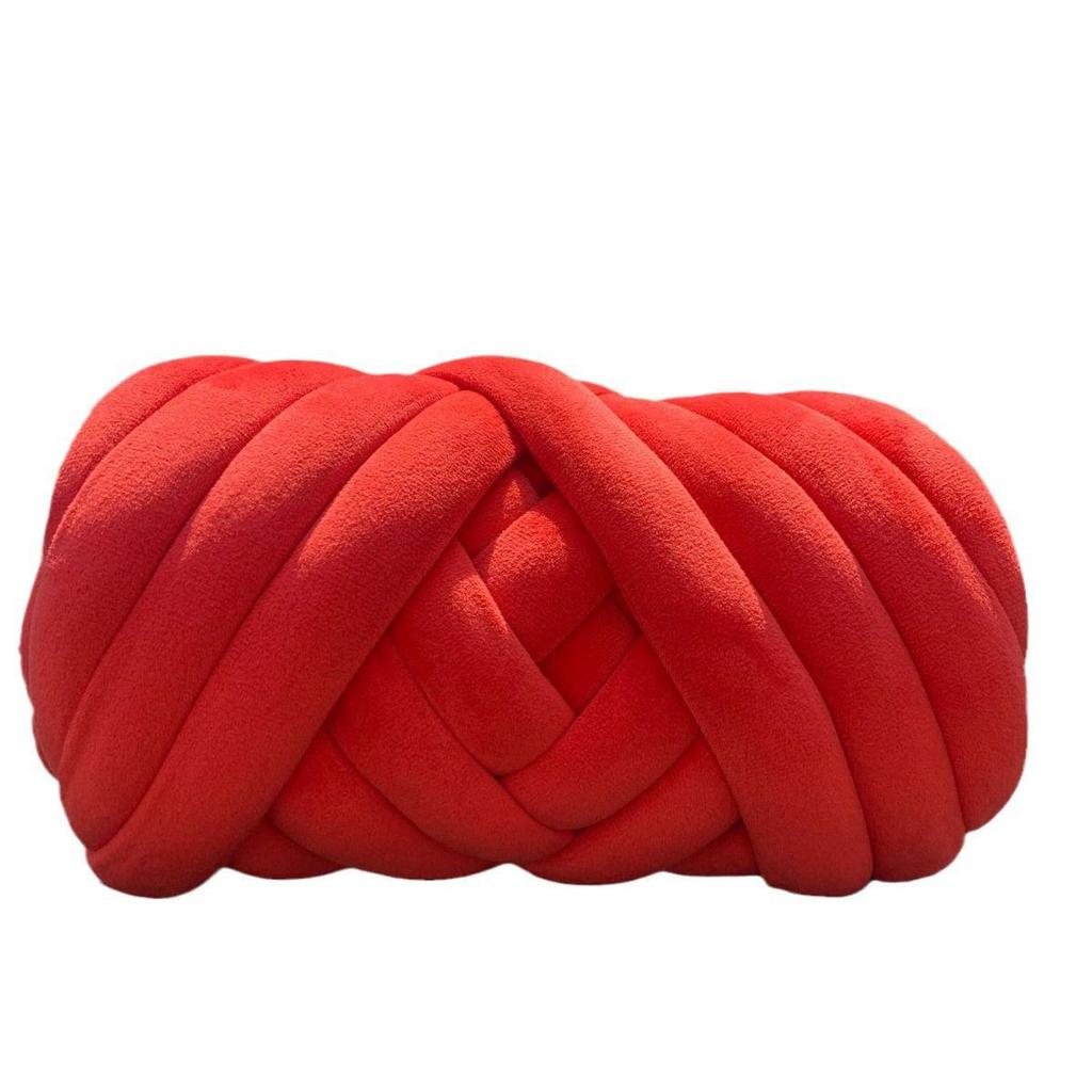 DIY Crystal Velvet Core-Filled Yarn: 3cm Thick Handmade Wool Blanket, Fabric Strip, Pillow, Cat Bed Yarn