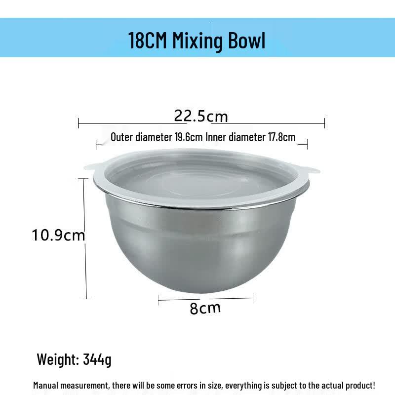 Dairuien Stainless Steel Mixing Bowl with Lid
