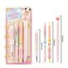 4pcs Cartoon 0.5mm ST Tip Gel Pen Set Black Ink Quick-Drying Ballpoint Pen Neutral Pen Gift