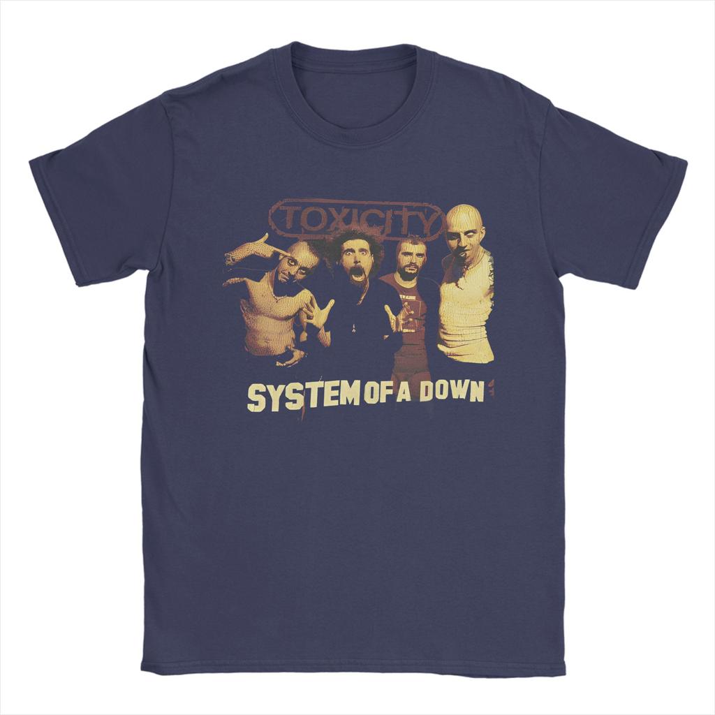 Rock System of a Downs Toxicity T Shirt Unisex Cotton Tops Funny System of a Down  O-neck Short Sleeve