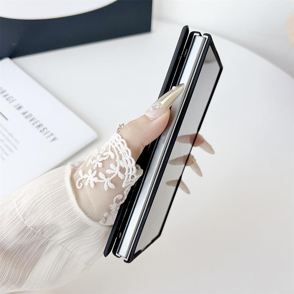 For Samsung Galaxy Z Fold7 5G Magnetic Case Hard PC Phone Cover with Tempered Glass Screen Film