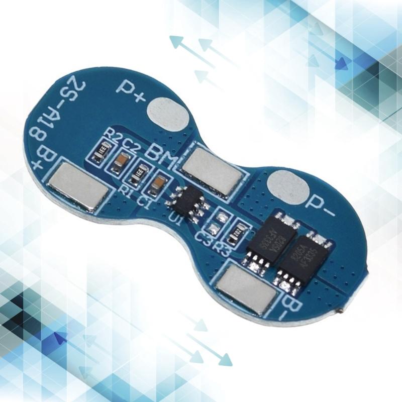 1/2Pcs 2S 7.4V 18650 Battery Protective Board 4A with Over Charging Discharge Current Protective Circuit Board