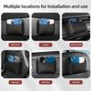 Universal Car Organizer Mesh Storage Bag Net Pocket Phone Holder Net Auto Seat Side Interior Back Sundries Pocket Holder Leather