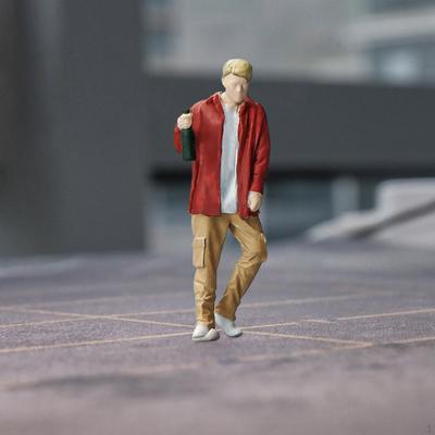 Figurky lidí 1/64 Řemesla pro kutily, Ozdoba na pískoviště, Mini figurky Ručně malované pro